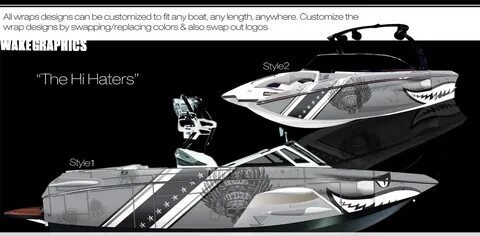 Tigé RZ4 Wraps for Boats Wake Graphics