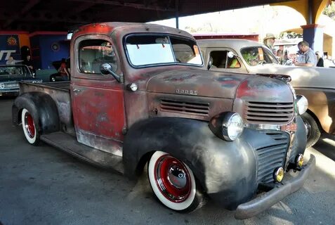 Dodge truck rat rod, with a footlocker for a trunk, and a st