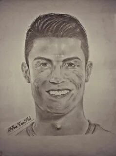 Cristiano Ronaldo CR7 pencil art drawing portrait. Check the