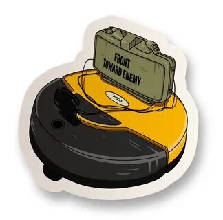 Claymore Roomba Vinyl Sticker-STKR-CLAY