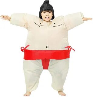 Adult/Kid Inflatable Sumo Wrestler Costume Halloween Blow Up