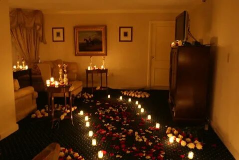 Surprise Romantic Room Decoration With Candles - Degraff Fam