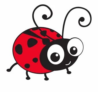 Ladybug Cartoon Character - Cute Ladybird Clip Art Transpare