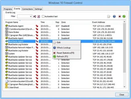 Windows 10 Firewall Control - бесплатный файрвол для Виндовс