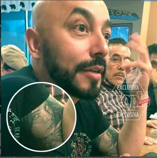 FOTO: Lupillo Rivera se tatuó cara de Belinda en el brazo