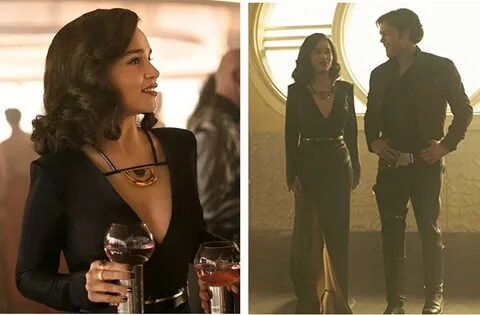 Get Emilia Clarke’s Long Black Gown From "Solo: A Star Wars 