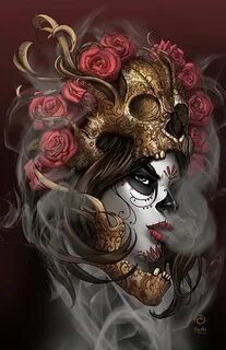 La Muerta Vengeance #1 Skull art, Calaveras art, Sugar skull