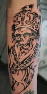 Living Dead Skull Tattoo
