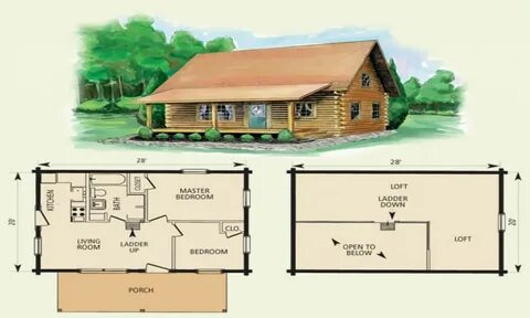 Small Cabin Floor Plans With Loft References - thecellular I