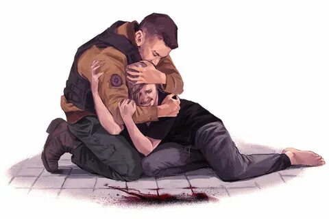 Owen Consoling Abby Art - The Last of Us Part II Art Gallery