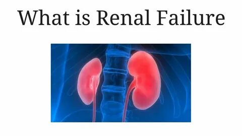 what is renal failure / Symptoms of kidney failure / chronic