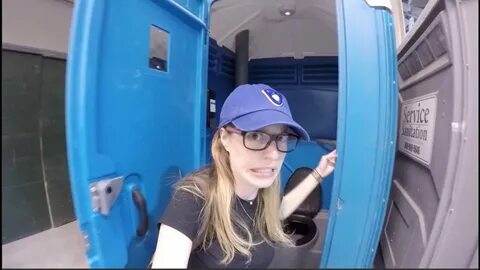 Using a porta-potty for the first time - Day 27 - YouTube