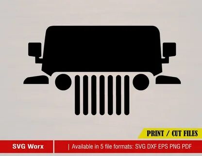 Jeep Svg Jeep Silhouette Svg Jeep Silhouette Jeep Grill Svg 