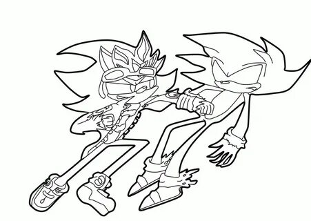 Free Super Sonic And Super Shadow And Super Silver Coloring 