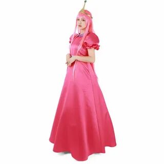 Adventure Time Princess Bubblegum Cosplay Costume Dress with