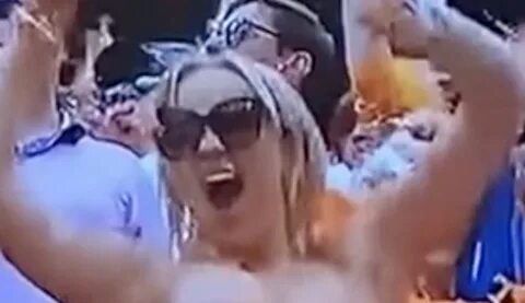 Female Tennessee Fan Experiences Wardrobe Malfunction On Live TV During Gam...