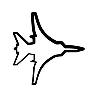 Jet Fighter clipart icon - Pencil and in color jet fighter c