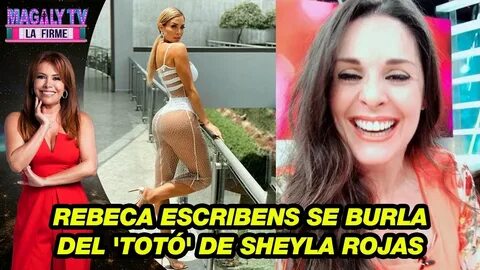 Rebeca Escribens se burla del 'totó' de Sheyla Rojas y lo co