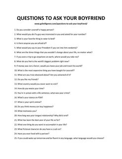 Interesting Questions To Ask Your Boyfriend Over Text