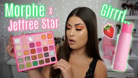 Morphe x Jeffree Star Artistry Palette and Starberry Mist li