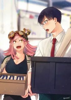 Tenya Iida x Hatsume Mei Boku no Hero Academia Boku no hero 