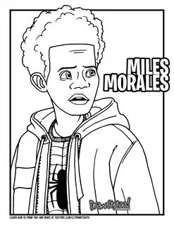 Miles Morales Coloring Pages