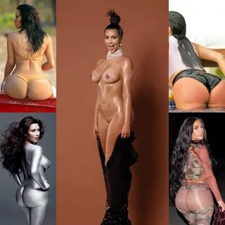 🔞 Sexy little collage of Kim K of Kim Kardashian NUDE Celebr