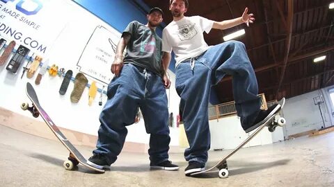 SUPER BAGGY JEANS GAME OF SKATE! STUPID SKATE EP 106 - YouTu