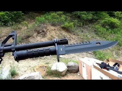 AR15 bayonet shooting - YouTube