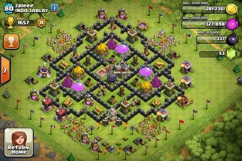 Base Clash of clan th level 8 - Micin Enak