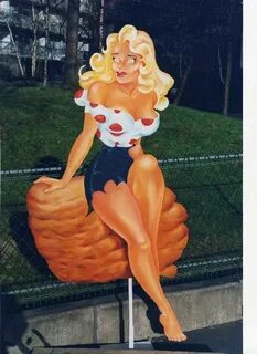 Daisy Mae Scragg (Li'l Abner comics)-Oil painting on wood (s