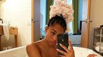 Jordyn Woods Poses Topless In Sexy Bathtub Selfies As She Se