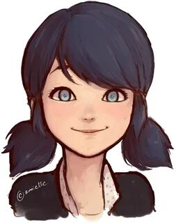 marinette dupain-cheng fanart sticker by @galahyuna1806