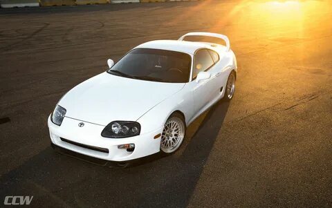 Super White Toyota Supra MKIV Turbo - CCW Classic Forged Whe