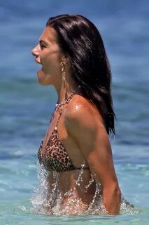 Bianca Guaccero in Bikini on the Beach in Formentera 06/18/2
