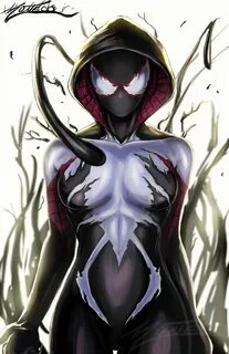 Spider Gwen- Venom Marvel spiderman art, Symbiotes marvel, V