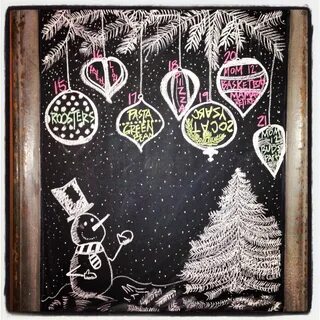 December Winter Wonderland Chalkboard Christmas lovers, Chri