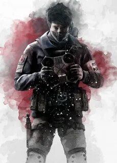 Rainbow Six Siege Watercolour Operators Echo #Displate artwo