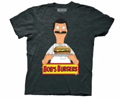 Bob's Burgers Shiny Burger Charcoal T-Shirt Products Bobs bu