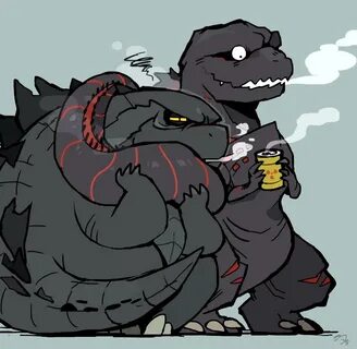 こ ろ ぐ ち on Twitter Godzilla comics, Godzilla funny, All godz