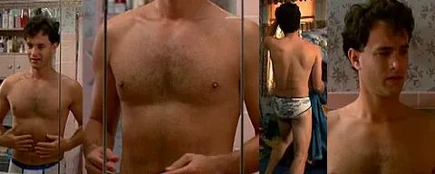 MALE CELEBRITIES: Tom Hanks shirtless now and then