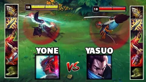 YONE vs YASUO FULL BUILD FIGHTS & Best Moments! - YouTube