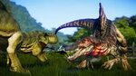 🌍 Jurassic World Evolution - 2 Tyrannosaurus Rex Vs 2 Spinos