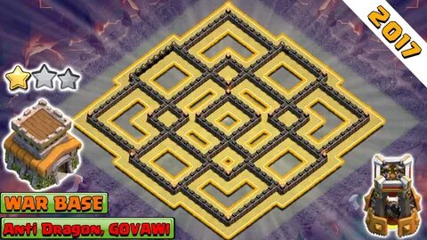 Clash of Clans 2017 ♦ NEW! TH8 War Base ♦ Anti 2 and 3 Star 