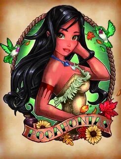 Pocahontas 2 - photoshop - by me. Disney princess tattoo, Di