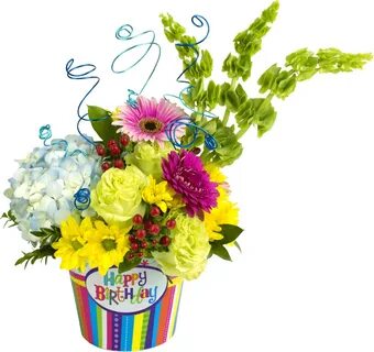 Happy Birthday Flowers Png Clipart - Large Size Png Image - 