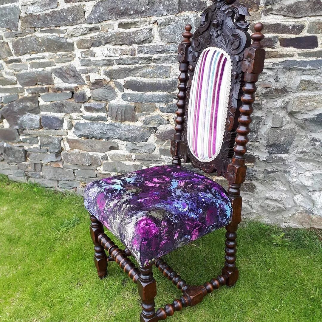 How about this unique, Needle Rock Jacobean Revival Chair! 🌟 * Recovered i...