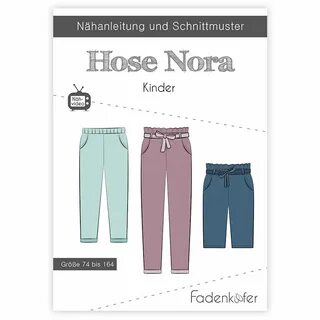 Schnittmuster Hose "Nora" Kinder Gr. 74-164 von fadenkäfer