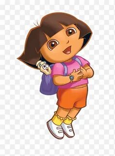 Dora The Explorer, gadis berdiri memegang ilustrasi buku, pn