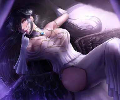 The Big ImageBoard (TBIB) - albedo (overlord) cleavage dress